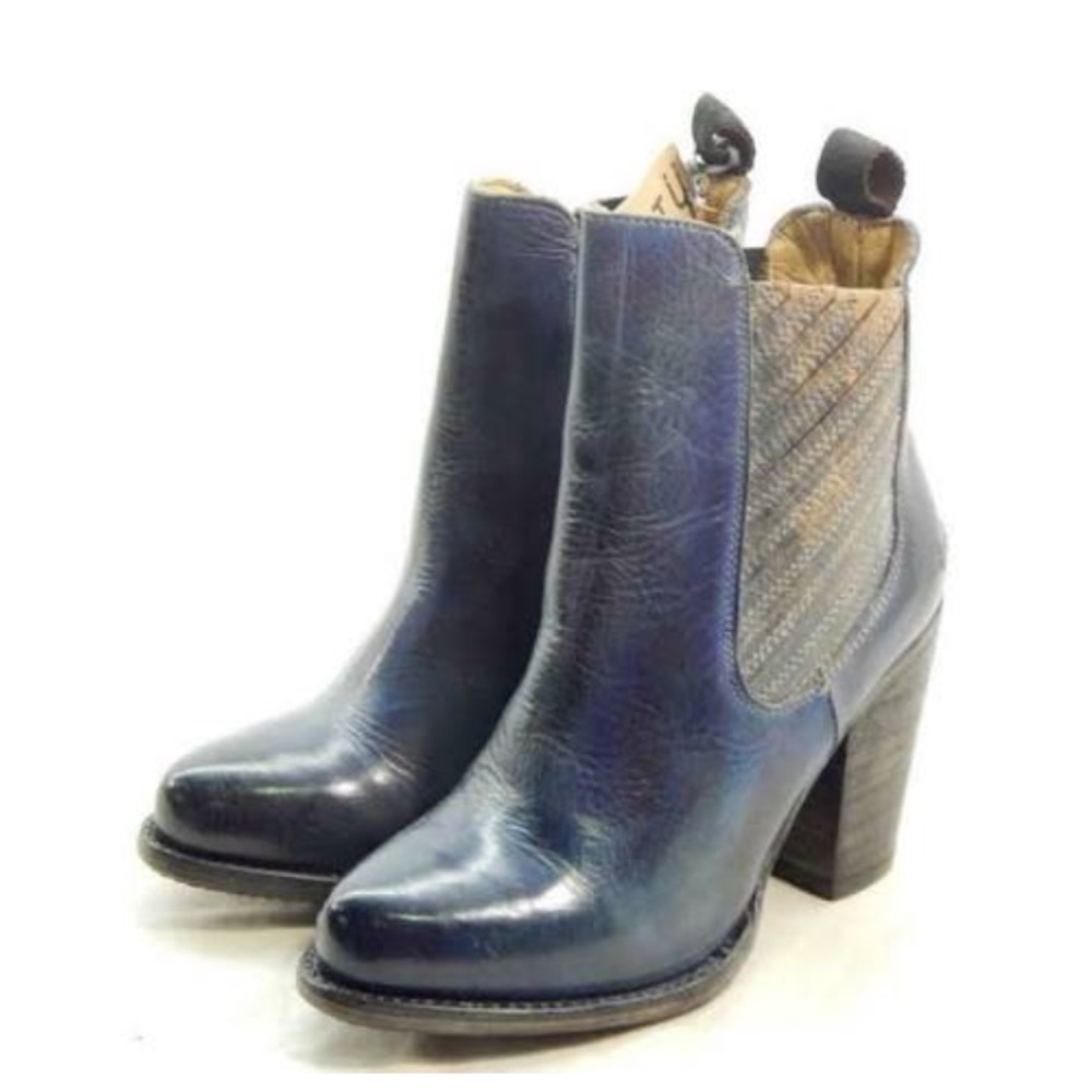 Bed Stu Insight Steel Blue Rustic Lux Bootie 9